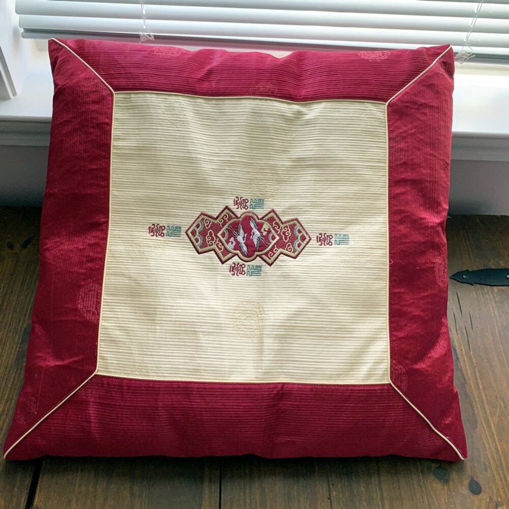 Decorative Red Asian Buckwheat Pillow